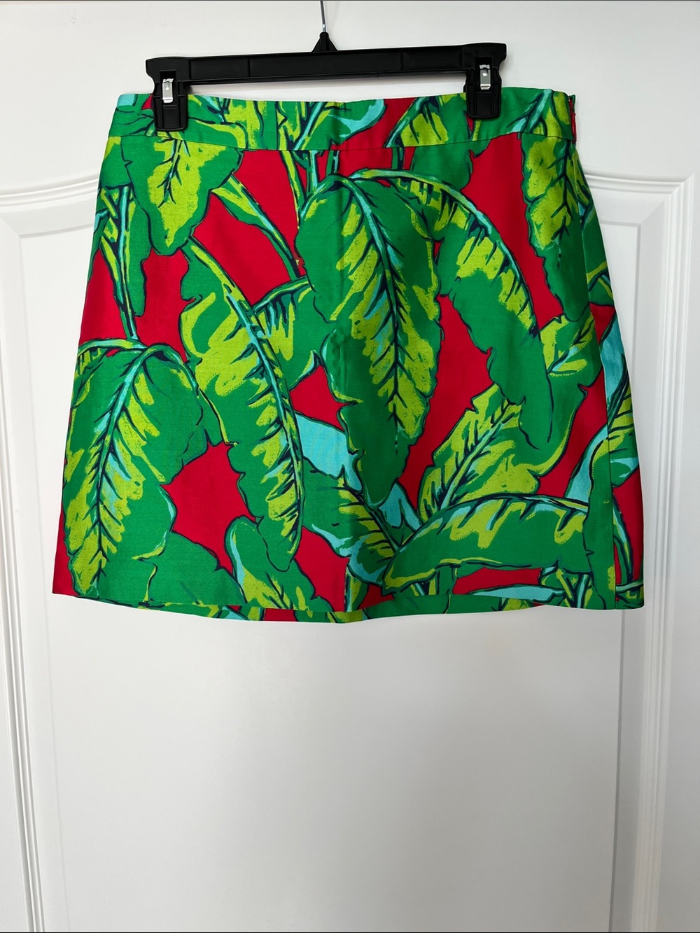 Vineyard Vines Banana Leaf Print Mini Skirt - Green & Red